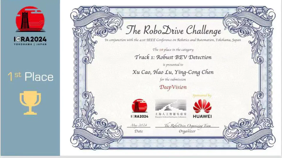 We win the 1st Place in RobotDrive Challenge (ICRA 2024)